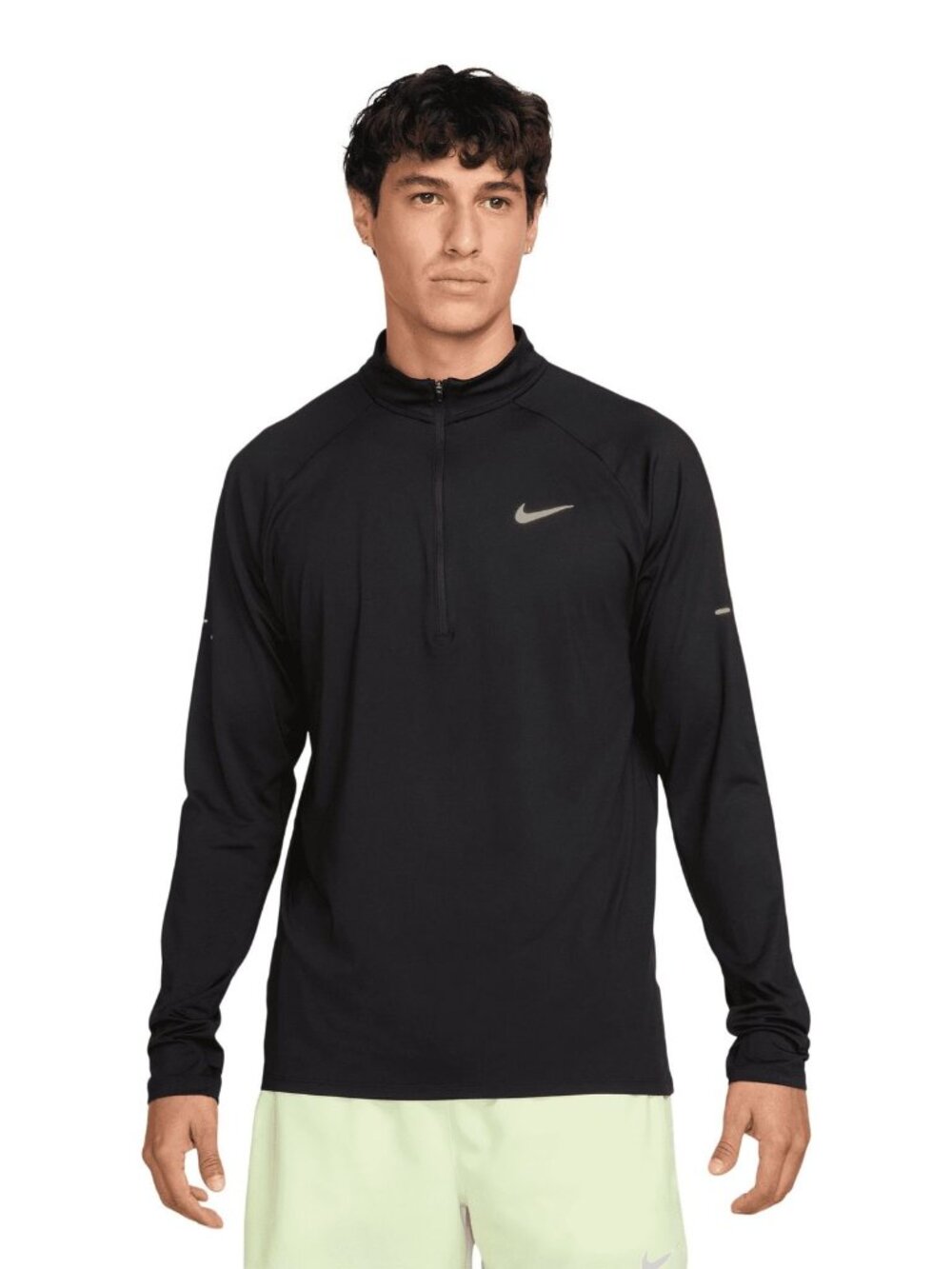 Nike Dri-FIT Running Stride 1/2 Zip Long Sleeve Top Black Men's XL Athleisure